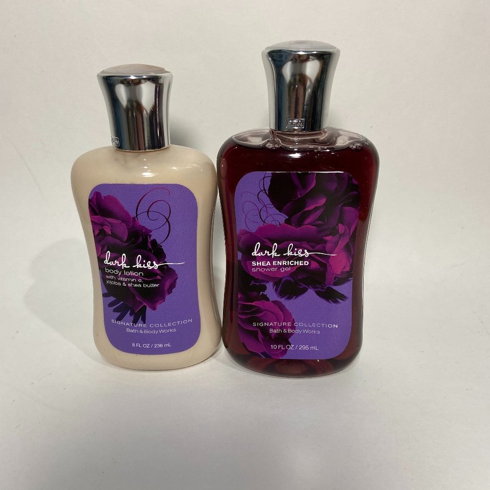NEW Bath & Body Works Dark Kiss Lotion & Shower Gel